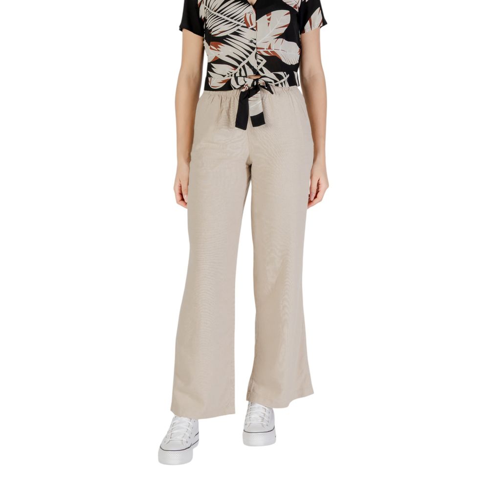 Only Beige Leinenhose