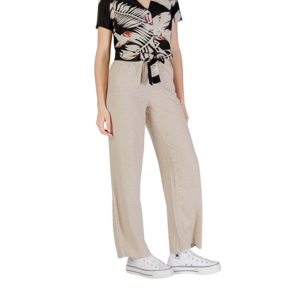 Only Beige Leinenhose