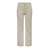 Only Beige Baumwolle Relaxed Fit Jeans
