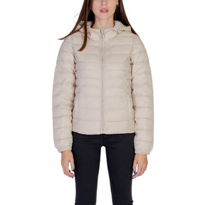 Only Beige Nylon Jacken &amp
