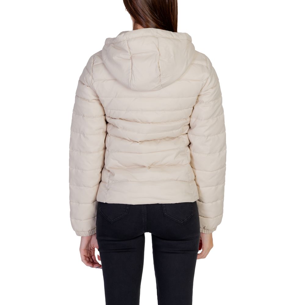 Only Beige Nylon Jacken &amp