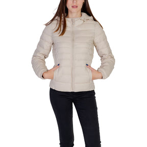 Only Beige Nylon Jacken &amp