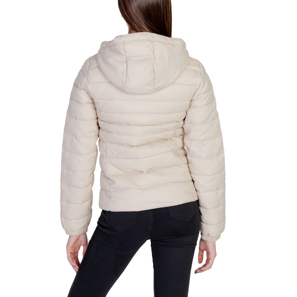 Only Beige Nylon Jacken &amp
