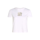 Calvin Klein Jeans Weißes T-Shirt aus recycelter Baumwolle
