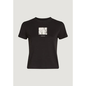Calvin Klein Jeans Schwarzes T-Shirt aus recycelter Baumwolle