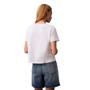 Calvin Klein Jeans Weißes T-Shirt aus recycelter Baumwolle