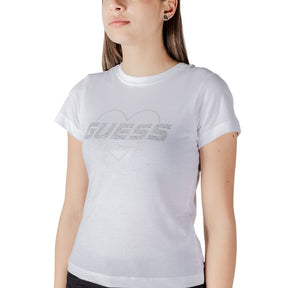 Guess Active T-Shirt aus weißer Baumwolle