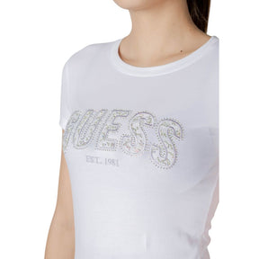 Guess T-Shirt aus weißer Baumwolle