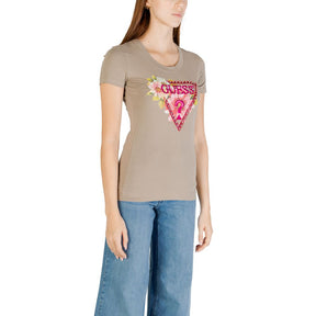 Guess T-Shirt aus grüner Baumwolle
