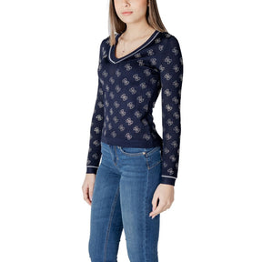 Guess Blauer Viskose-Pullover