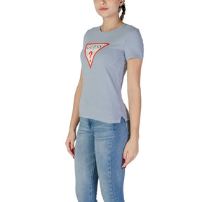 Guess T-Shirt aus blauer Baumwolle