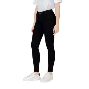 Armani Exchange Schwarze Baumwoll-Skinny-Jeans