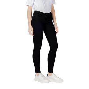 Armani Exchange Schwarze Baumwoll-Skinny-Jeans