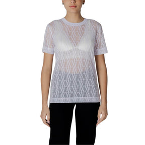 Armani Exchange T-Shirt aus weißem Polyester