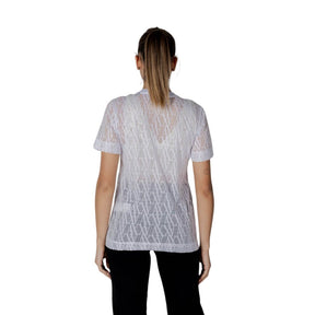 Armani Exchange T-Shirt aus weißem Polyester
