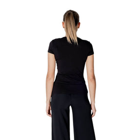 Armani Exchange Schwarzes T-Shirt aus Baumwolle