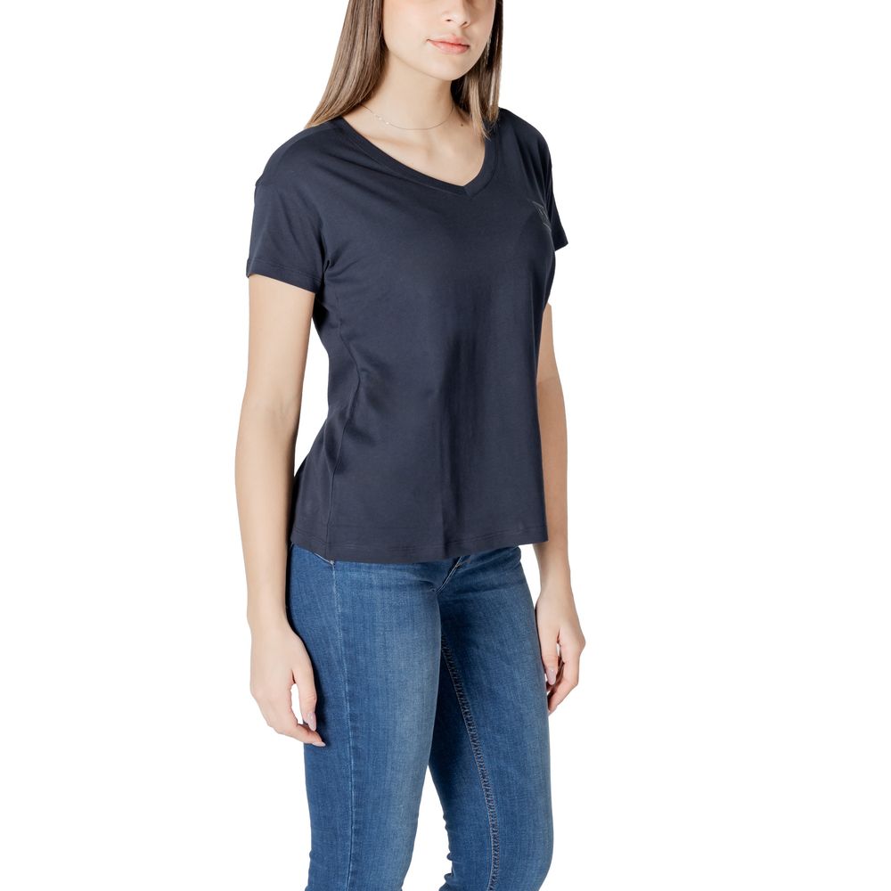 Armani Exchange T-Shirt aus blauer Baumwolle
