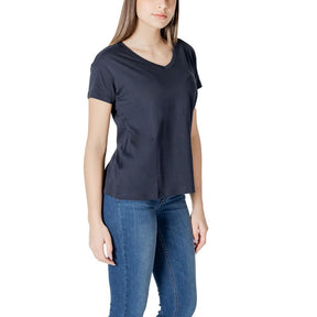 Armani Exchange T-Shirt aus blauer Baumwolle