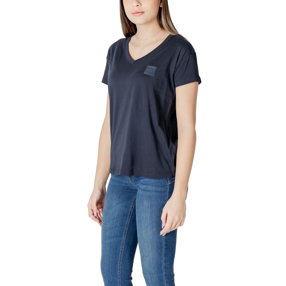 Armani Exchange T-Shirt aus blauer Baumwolle