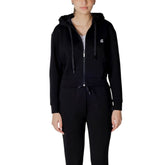 Armani Exchange Schwarzer Baumwoll-Kapuzenpulli