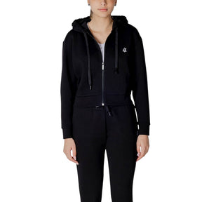 Armani Exchange Schwarzer Baumwoll-Kapuzenpulli