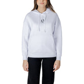 Armani Exchange Weißer Baumwoll-Kapuzenpulli