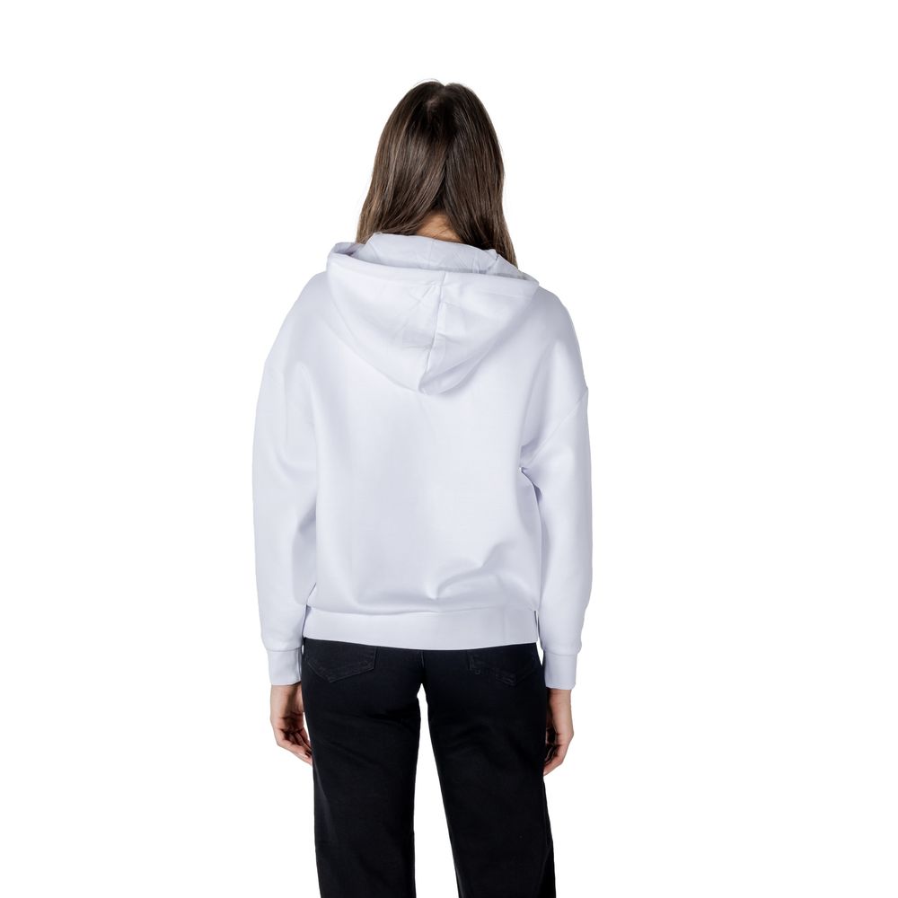 Armani Exchange Weißer Baumwoll-Kapuzenpulli