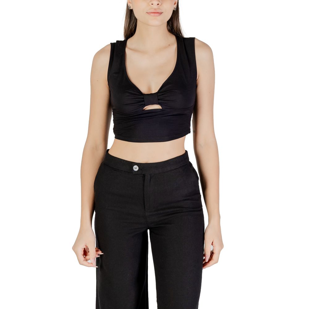 Only Schwarzes Viskose-Top