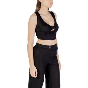Only Schwarzes Viskose-Top