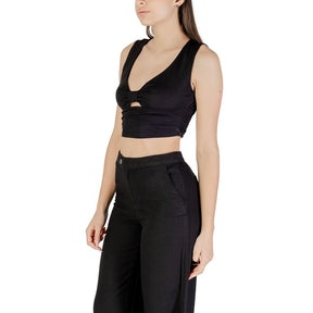 Only Schwarzes Viskose-Top