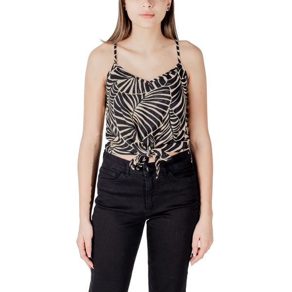 Only Schwarze Viskose-Trägershirts