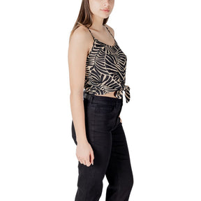 Only Schwarzes Viskose-Tank-Top