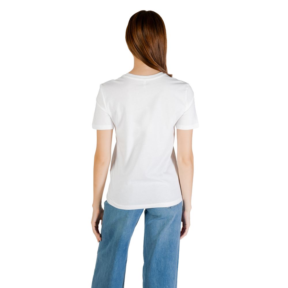 Only T-Shirt aus blauer Bio-Baumwolle