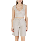 Only Beigefarbenes Viskose-Top
