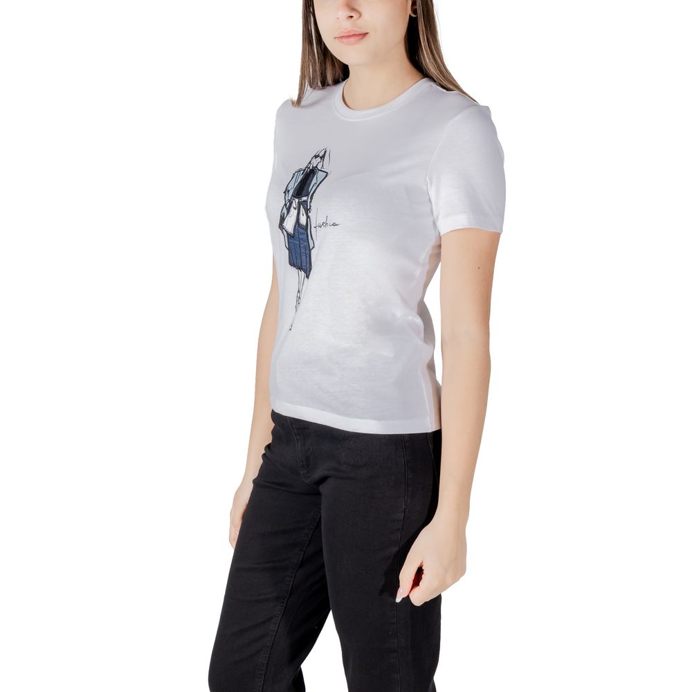 Only Weißes T-Shirt aus Bio-Baumwolle