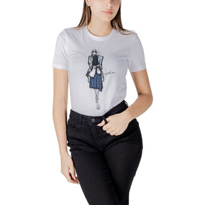 Only Weißes T-Shirt aus Bio-Baumwolle