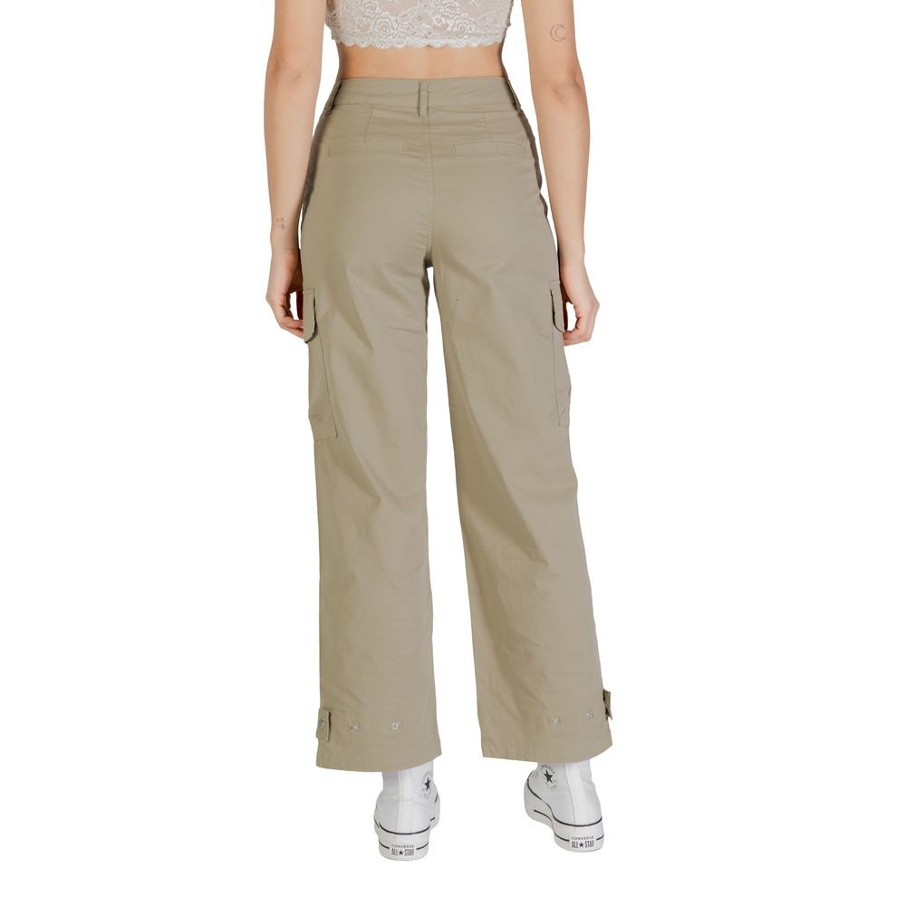 Only Beige Baumwollhose