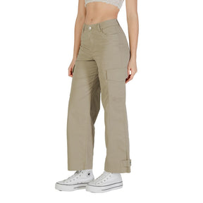 Only Beige Baumwollhose