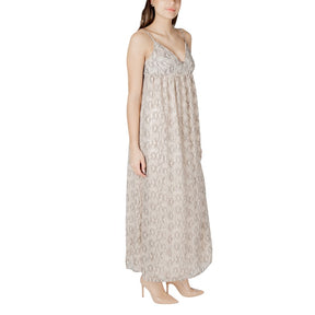 Only Beige Recyceltes Polyester Lang