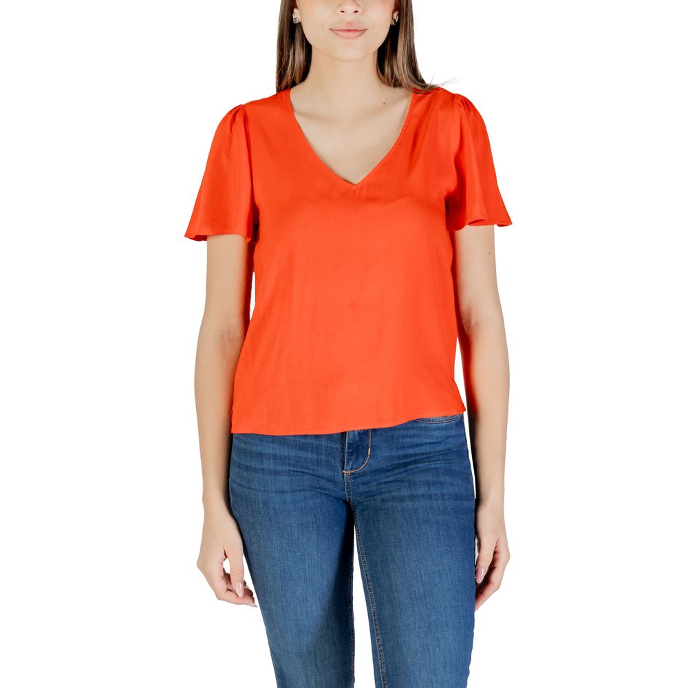 Vero Moda Rote Viskosebluse