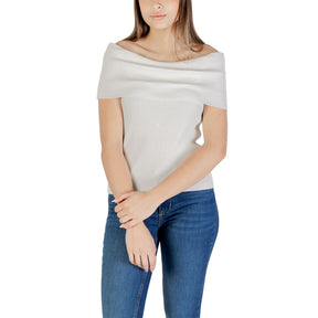 Only Weißer Polyester-Pullover
