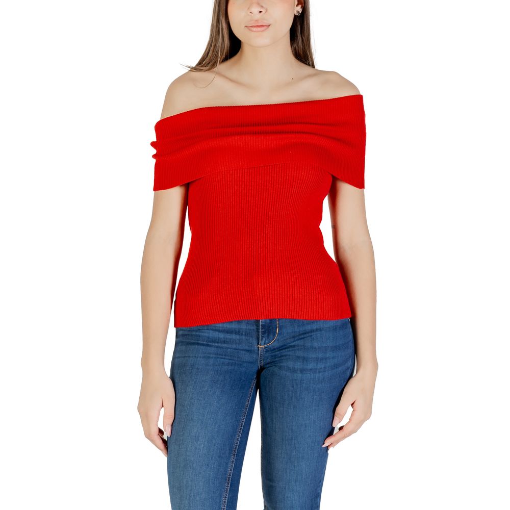 Only Roter Polyester-Pullover