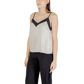 Vero Moda Cremefarbenes Nylon-Top
