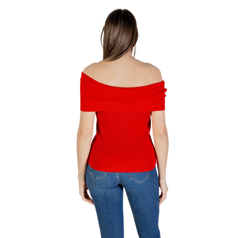 Only Roter Polyester-Pullover