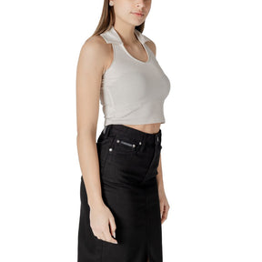 Calvin Klein Jeans Beigefarbenes Baumwoll-Top