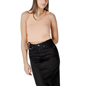 Calvin Klein Jeans Orangefarbenes Baumwolltop
