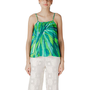 Only Grünes Viskose-Tank-Top