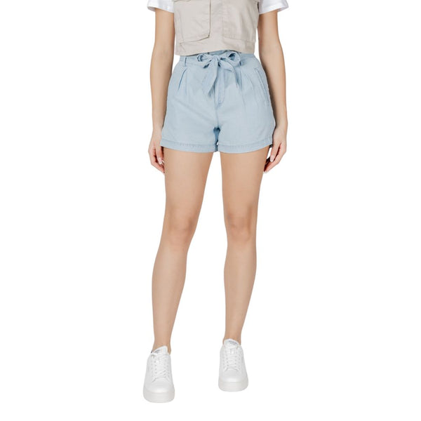 Only Hellblaue Leinen-Shorts