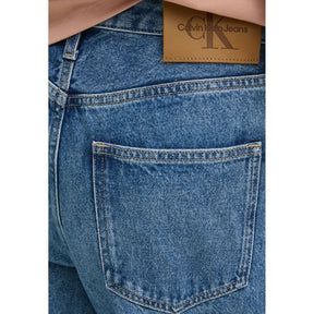 Calvin Klein Jeans Blaue Mom-Jeans aus Baumwolle