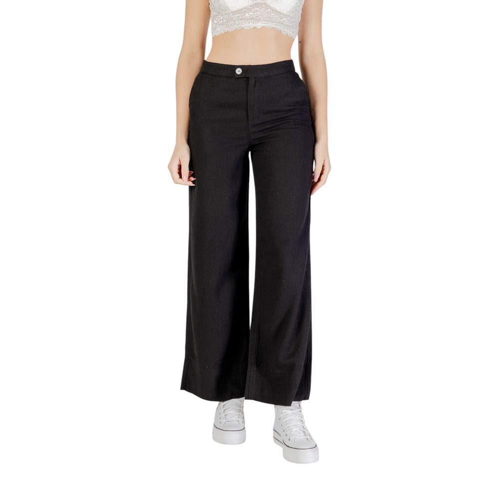 Only Schwarze Viskosehose